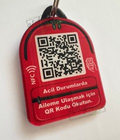 NFC Qr Çanta Anahtarlığı