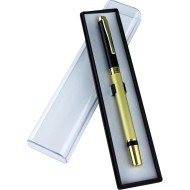 Şeffaf Kutulu Gold Siyah Roller Metal Vip Imza Kalemi