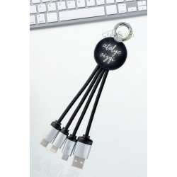 Led Işıklı Çoklu Şarj Kablosu