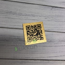 Altın Metal QR Karekod Menü 10x10cm