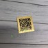 Altın Metal QR Karekod Menü 5x5cm