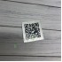 Gümüş Metal QR Karekod Menü 4x4cm