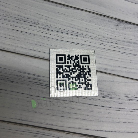 Gümüş Metal QR Karekod Menü 6x6cm Gümüş Metal QR Karekod Menü 6x6cm