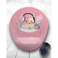 Gamer Kedi Kişiye Özel Mouse Pad