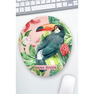 Kişiye Özel Retro Tukan Tropikal Mouse Pad