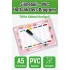 Haftalık Yaz Sil Ders Programı Pvc Kaplamalı Silinebilir Peri - A5- 21x14.5 cm Türkçe / İngilizce