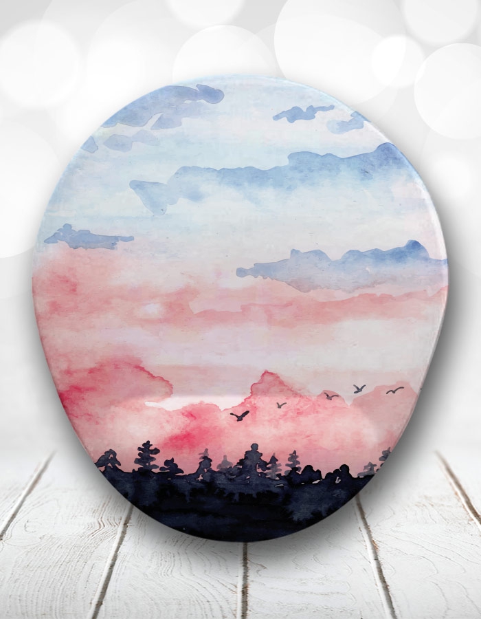 Renkli Doğa Bilek Destekli Mouse Pad