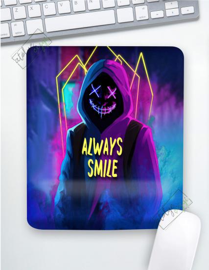 Always Smile Neon Bilek Destekli Mouse Pad