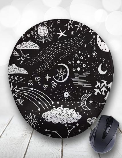 Astrolojik Gökyüzü Yıldızlar Bilek Destekli Mouse Pad