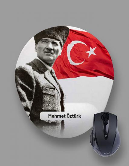 Kişiye Özel Atatürk Temalı Bilek Destekli Mouse Pad1