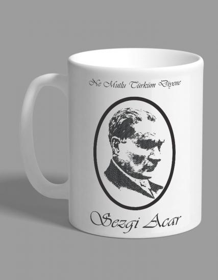 Kişiye Özel Atatürk Portre Kupa Bardak