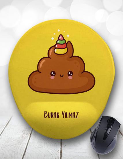 Kişiye Özel Dondurma Emojisi Poop Mouse Pad