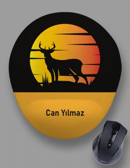 Kişiye Özel Gün Batımı Geyik Mouse Pad