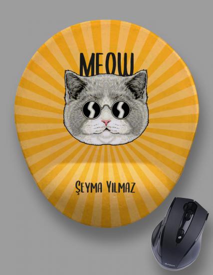 Kişiye Özel Meow Klas Kedi Mouse Pad