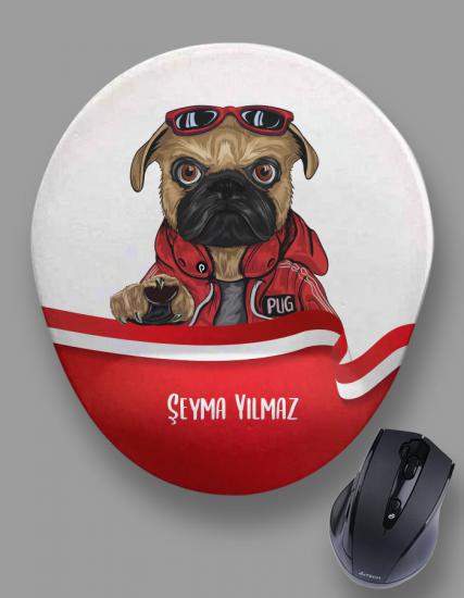 Kişiye Özel Klas Pug Köpek Mouse Pad