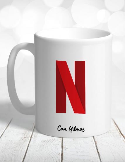 Kişiye Özel Netflix N Logo Kupa Bardak