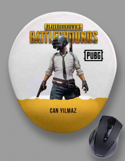 Kişiye Özel PUBG İsimli Bilek Destekli Mouse Pad