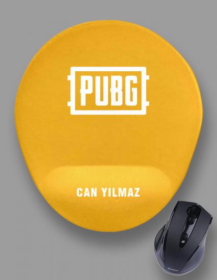 Kişiye Özel İsim Baskılı PUBG Logolu Mouse Pad