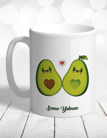 Avocado Love Kişiye Özel Kupa Bardak