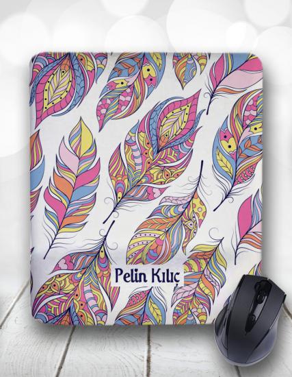 Bohem Yapraklar Kişiye Özel Mouse Pad