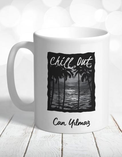 Chill Out Deniz Palmiye Kişiye Özel Kupa Bardak