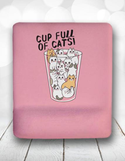 Cup Full of Cat Bilek Destekli Mouse Pad