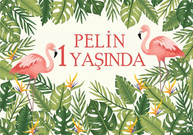 Flamingo Temalı Arka Fon