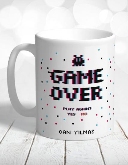 Kişiye Özel Game Over Gamer Kupa Bardak