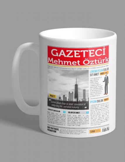 Kişiye Özel Gazeteci Kupa Bardak