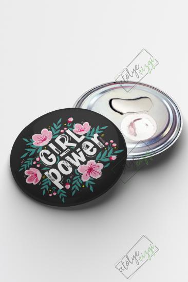 Girl Power Magnet Açacak 58mm