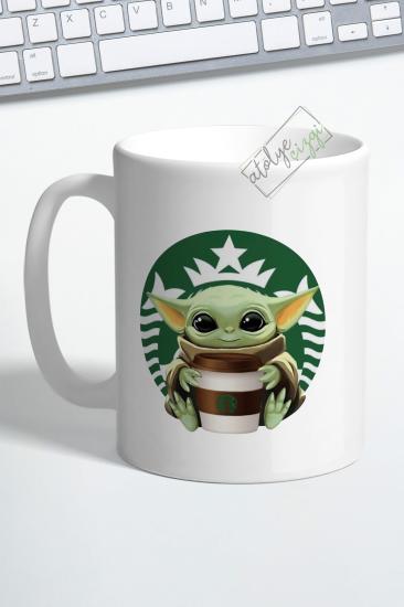Baby Yoda Grogu Starbucks Porselen Kupa Bardak
