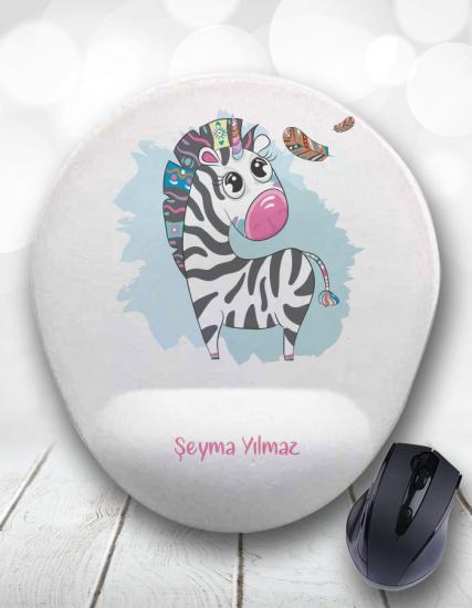 Hippi Zebra Kişiye Özel Mouse Pad