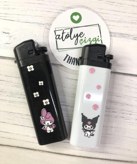 2’li Kuromi Gazlı Çakmak  Anime Kuromi ve My Melody