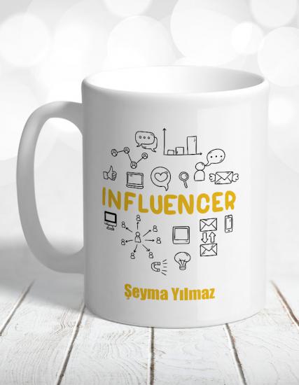 influencer Kişiye Özel Kupa Bardak