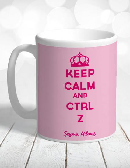 Keep Calm and CTRL Z Kişiye Özel Kupa Bardak