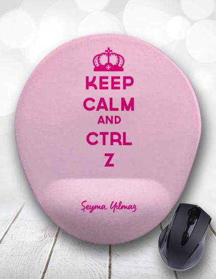 Keep Calm and CTRL Z Kişiye Özel Mouse Pad