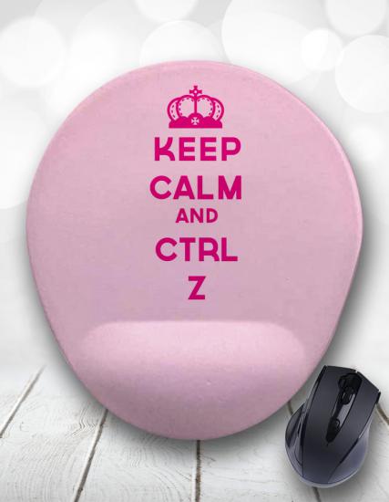 Keep Calm And Crtl Z Bilek Destekli Mouse Pad