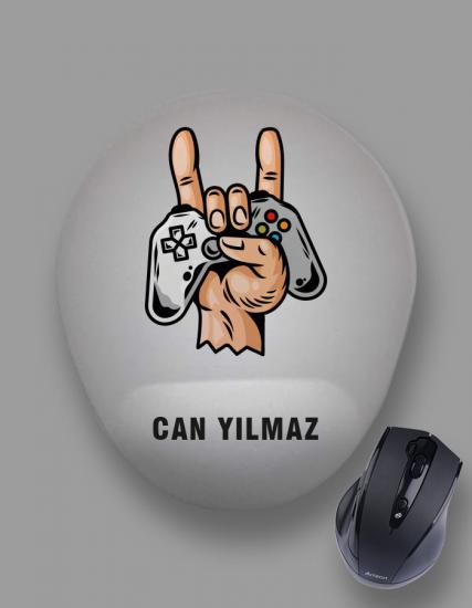 Kişiye Özel Gamer Joystick Metal Head Mouse Pad