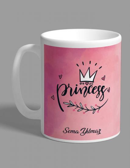 Kişiye Özel Princess Pink (Prenses) Love Kupa Bardak