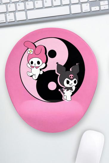 Anime My Melody and Kuromi Bilek Destekli Mouse Pad