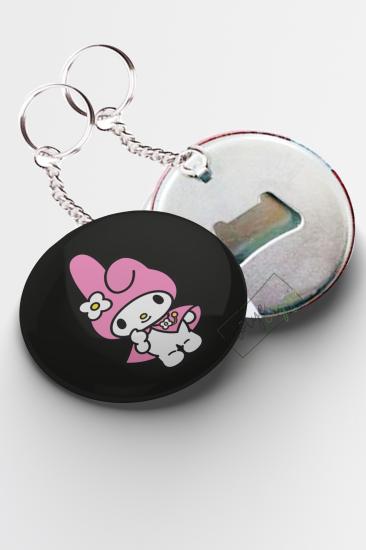 Anime Kuromi My Melody Açacaklı Anahtarlık 58mm