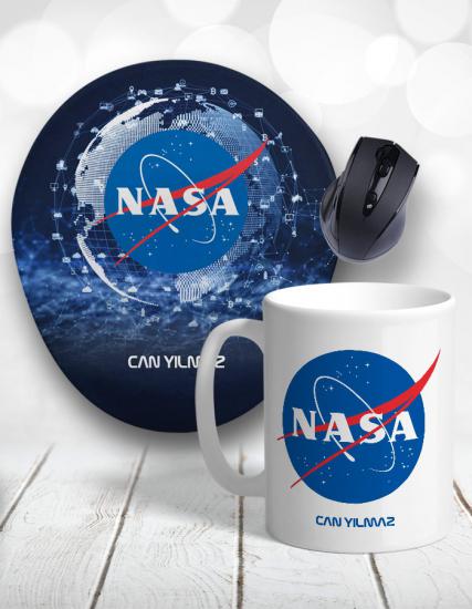 Nasa Uzay Kişiye Özel Kupa Bardak ve Mouse Pad