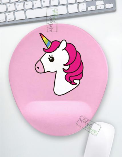 Pink Unicorn Bilek Destekli Mouse Pad