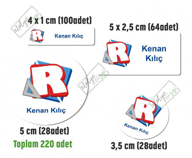 Okul Etiketi Roblox Team Kalem Defter Etiketi İsme Özel