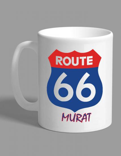 Kişiye Özel Route66 Kupa Bardak