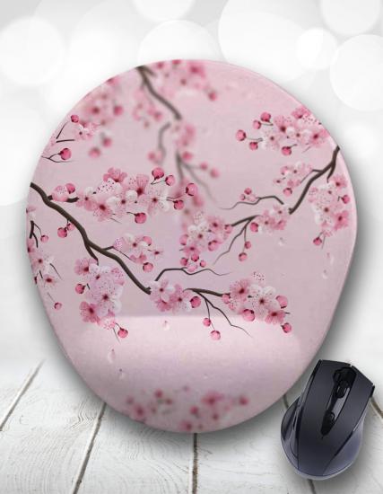 Sakura Çiçeği Bilek Destekli Mouse Pad