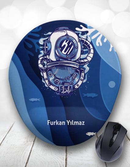 Scuba Diving Dalgıç Kişiye Özel Mouse Pad