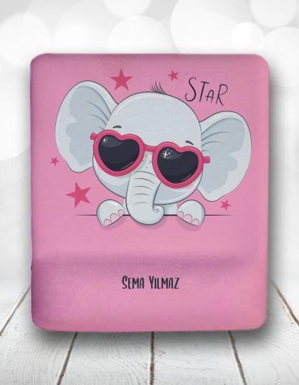 Star Elephant Fil Kişiye Özel Mouse Pad