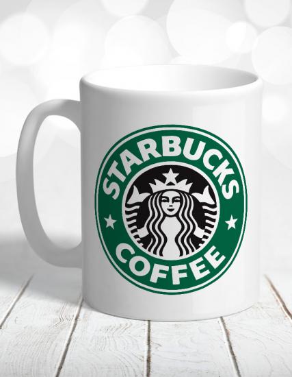 Starbucks Temalı Porselen Kupa Bardak
