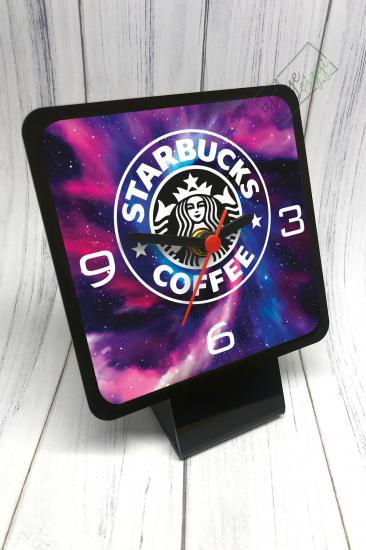 Starbucks Galaxy Temalı Masa Saati